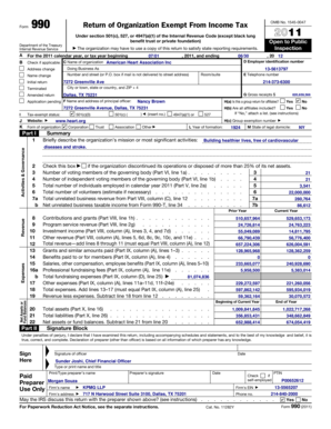 Form 990 Return of Organization Exempt From Income Tax