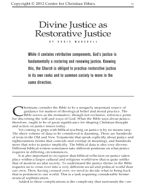Fillable Online Justice as Restorative Justice Fax Email Print - pdfFiller