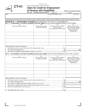New York State CT-41 Form