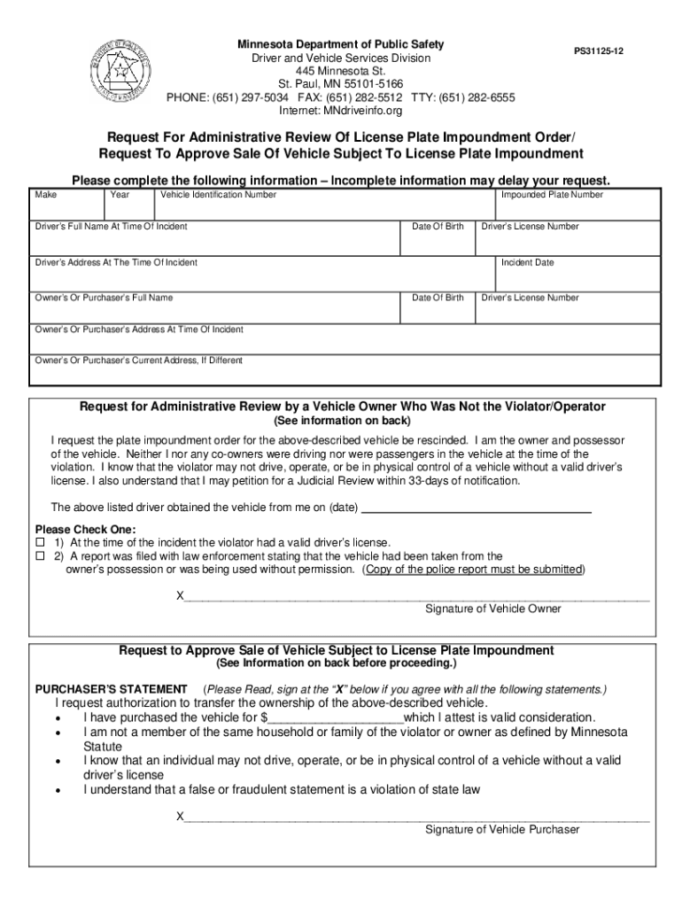 form ps31125 Preview on Page 1