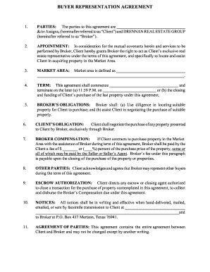 Buyer Representation Agreement