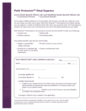 Path Protector Final Expense Life Insurance Application