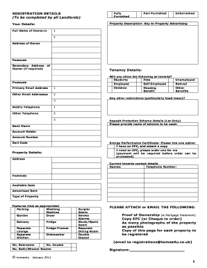 UK Landlord Registration Form