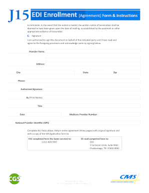 J15 EDI Enrollment Agreement Form