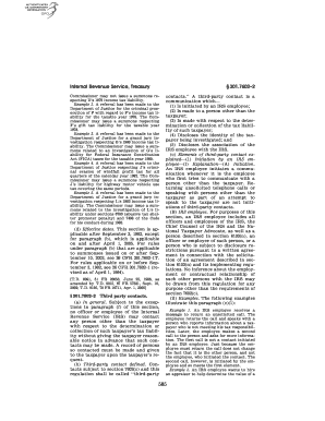 IRS Third Party Contact Regulations