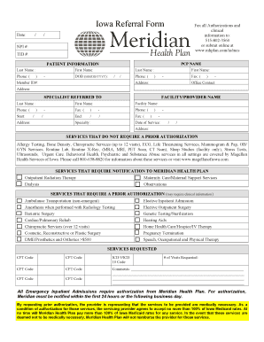 Iowa Referral Form