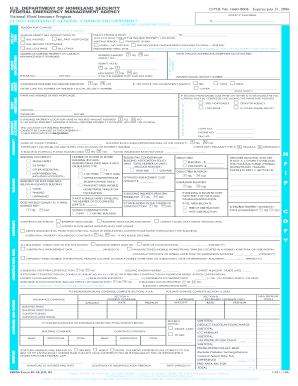 Flood Insurance General Change Endorsement