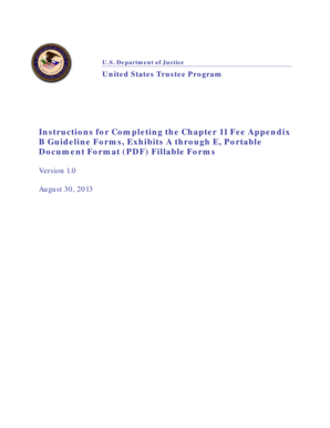 Chapter 11 Fee Appendix B Guidelines Fillable Forms