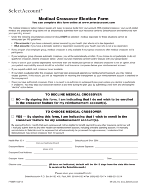 Medical Crossover Election Form