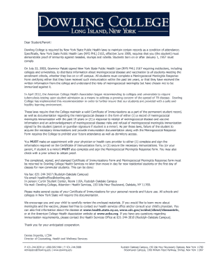 New York State Immunization Certificate