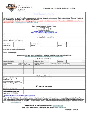 Staff Employee Enrollment Request Form