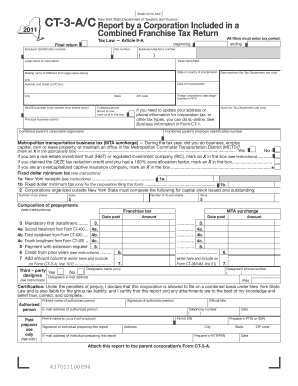 New York State Corporation Franchise Tax Return