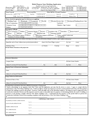 New Mexico Building Permit Application