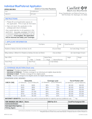 BluePreferred Health Insurance Application