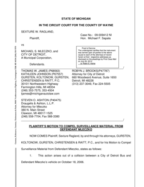 Motion to compel surveillance of personal injury victim in auto accident lawsuit ICLE 2010 download No 7 for car accident lawyers from State Bar of Michigan seminar in Grand Rapids on helping attorneys find the value in auto accident cases