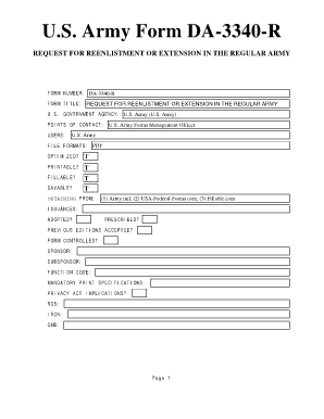 da form 3340