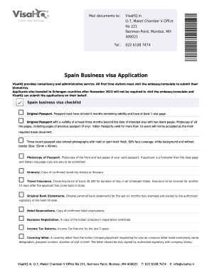 Spain Business Visa Application
