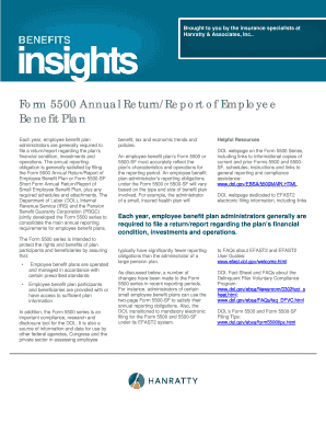 Form 5500 Annual Return/Report of Employee Benefit Plan
