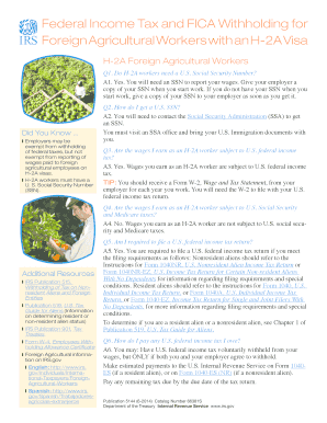 H-2A Visa Worker Tax Guide