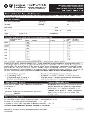 First Priority Life Health Insurance Enrollment Application