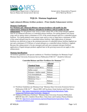 Montana Conservation Stewardship Program Supplement