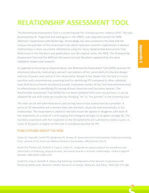 Relationship Assessment Tool