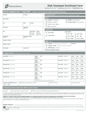 Utah Employee Enrollment Form