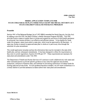 State Child Health Plan Under Title XXI