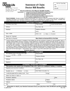 Employee Medical Claim Form