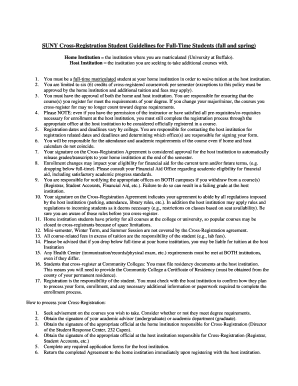 SUNY Cross-Registration Agreement