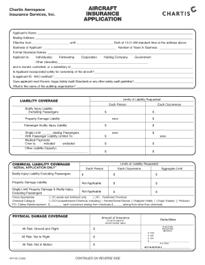 Aircraft Insurance Application