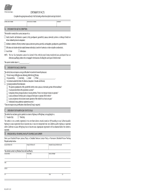 California Statement of Facts