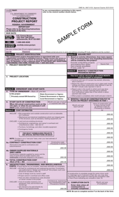 US Federal Construction Project Report Form C-700(F)