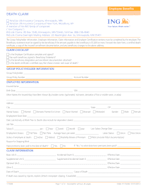 ReliaStar Life Insurance Death Claim Form