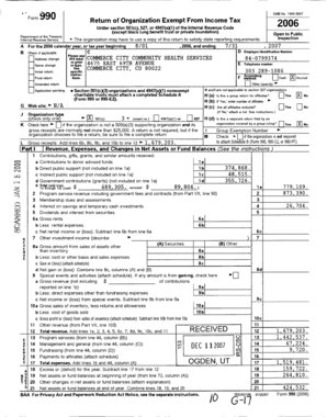Form 990 Return of Organization Exempt From Income Tax