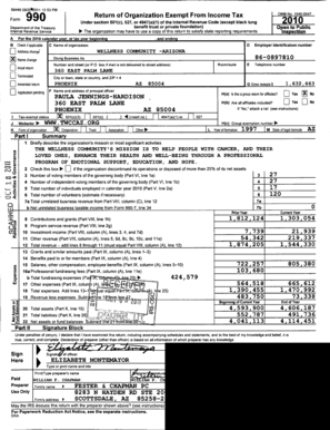Form 990 Exempt Organization Tax Return