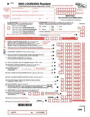 Louisiana Individual Income Tax Return