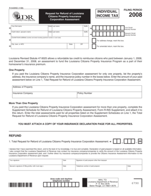 Louisiana Citizens Property Insurance Refund Form
