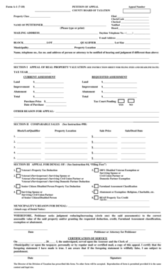 New Jersey Property Tax Appeal Form