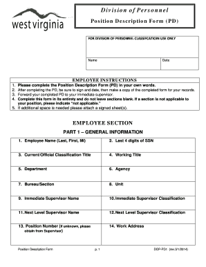 Position Description Form