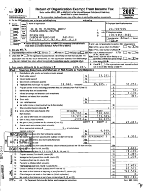 Form 990 Tax Exemption Application