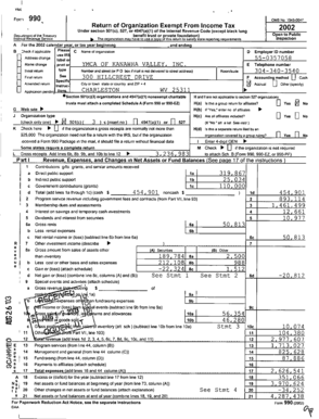 Form 990 Tax Exempt Organization Return
