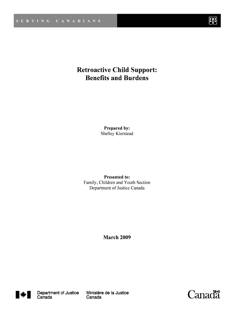 Fillable Online Retroactive Child Support Fax Email Print pdfFiller