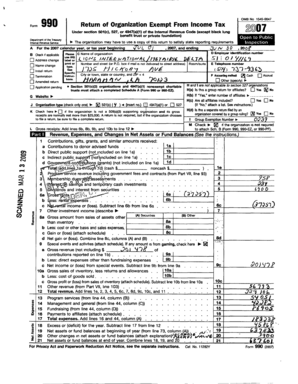Form 990 Return of Organization Exempt From Income Tax