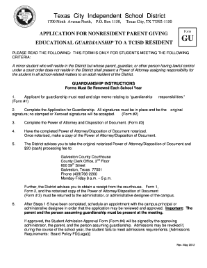 Legal guardianship forms pdf - Texas City Independent School District. Texas Clean Fleet Program Grant Application Form - tcisd