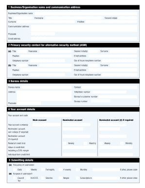 BACSTEL-IP Bureau User Application Form