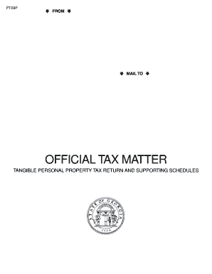 Georgia Tangible Personal Property Tax Return
