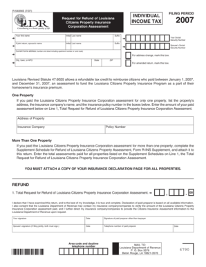 Louisiana Citizens Property Insurance Refund Form