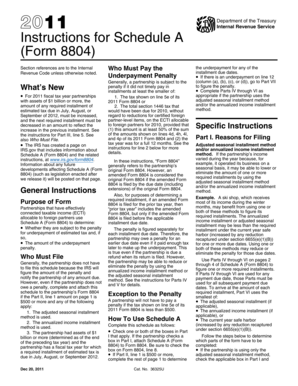 Instructions for Schedule A (Form 8804)