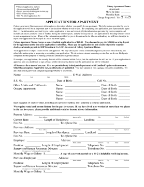 equal housing opportunity rental application